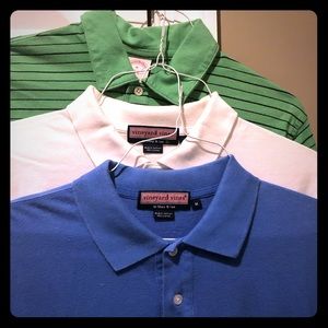 3 Mens (M) Polos V. Vines/Lacoste/Brooks Brothers